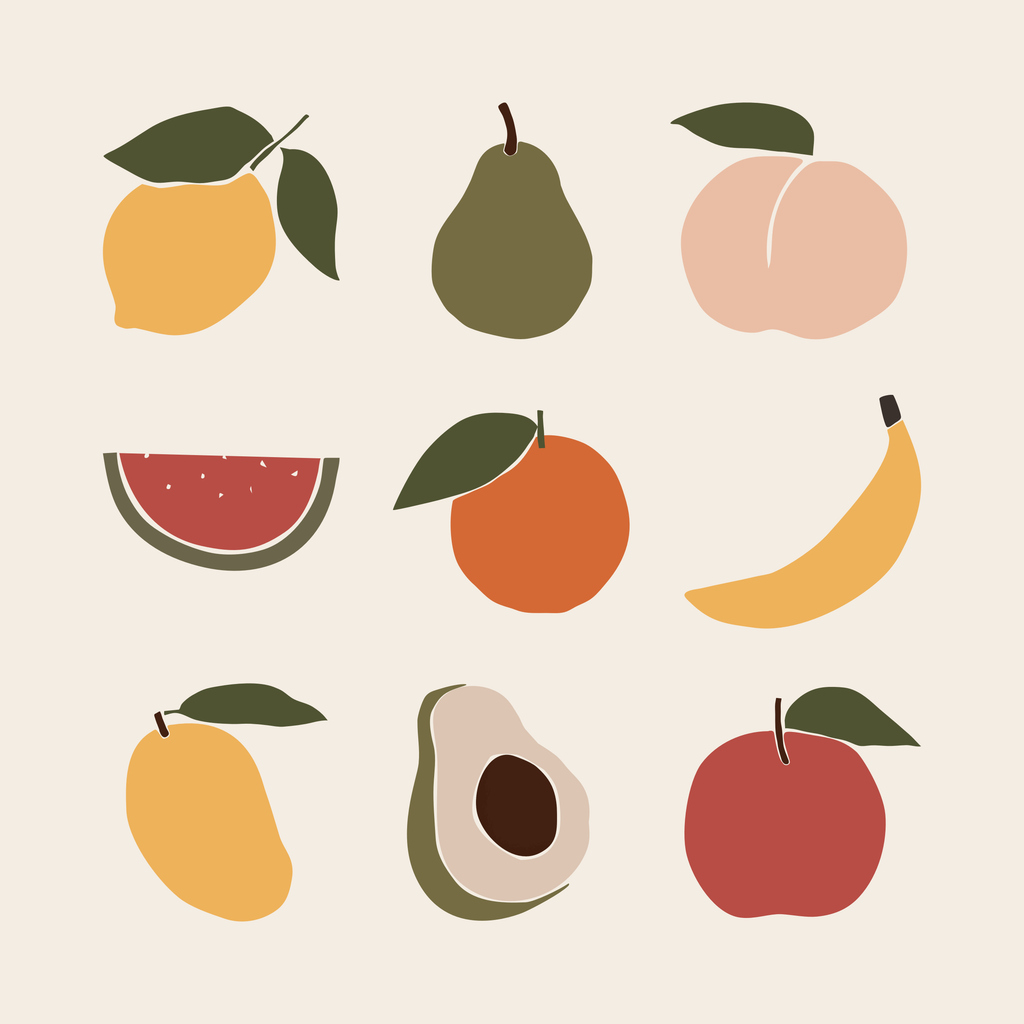 different fruits