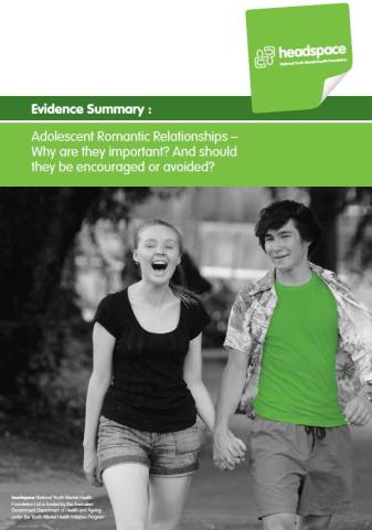 Adolescent romantic relationships - evidence summary report (2012)