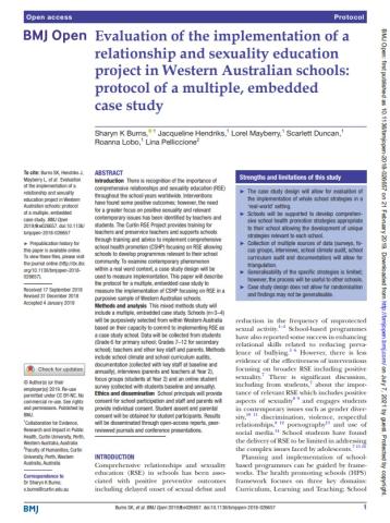 bmj evaluation of RSE