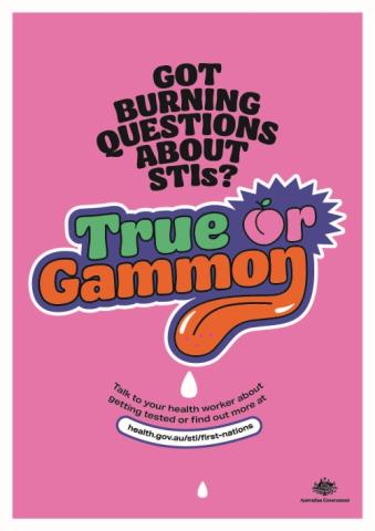 Got burning questions about STIs? True or Gammon Poster