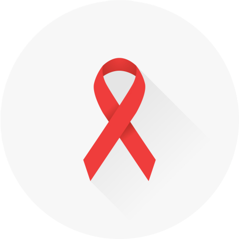 hiv red ribbon